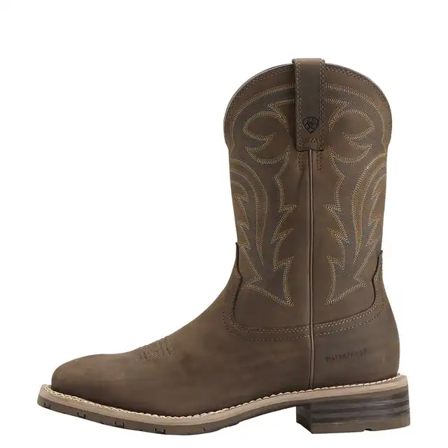 HYBRID RANCHER WATERPROOF WESTERN BOOT - OILY DISTRESSED BROWN - image 2