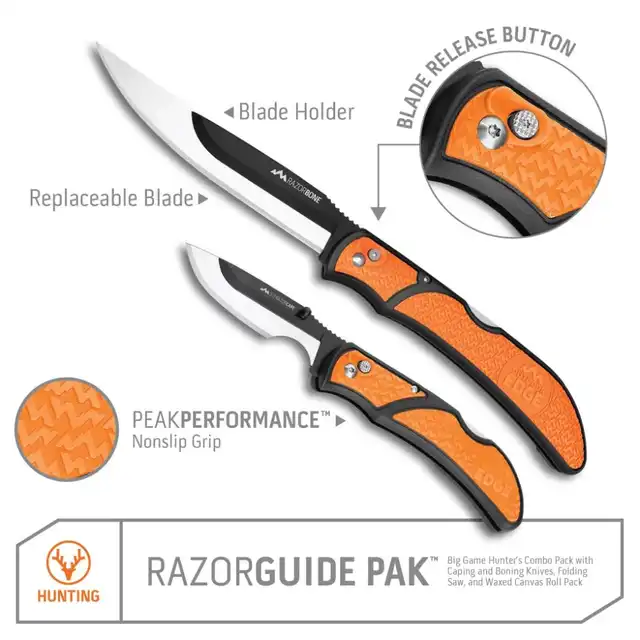Guided Razorblade RazorGuide Pak™ Replaceable Blade Hunters Combo Kit | Guidefitter