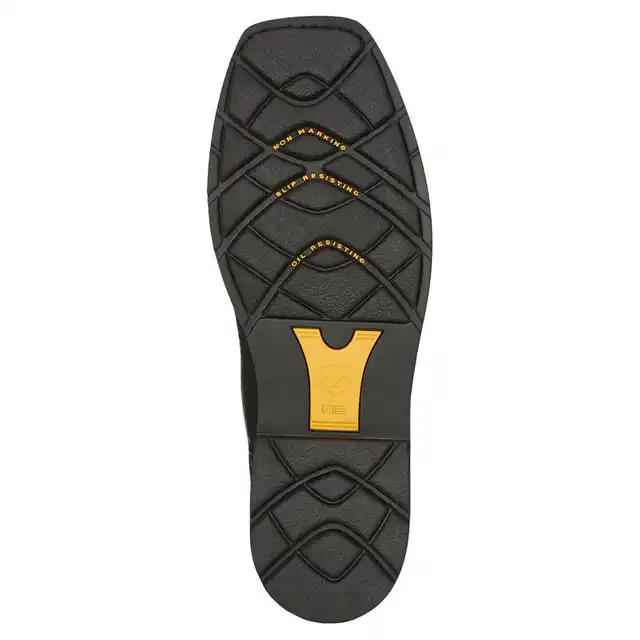 SIERRA WIDE SQUARE TOE STEEL TOE WORK BOOT - BLACK - image 3