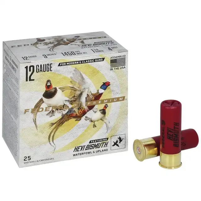 Premium HEVI-Bismuth 12 Gauge Shot Size 4 Shot Charge 1 3/8 - image 3