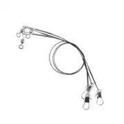 Thumbnail of Nylon-Coated Wire Leader with Crane Swivel & Snap, image 1