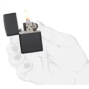 Thumbnail of Classic Black Matte Pocket Lighter, image 5