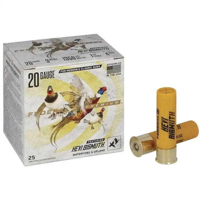 Premium HEVI-Bismuth 20 Gauge Shot Size 4 Shot Charge 1 1/8 - image 3