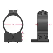 Thumbnail of 222M Warne 34mm, PA, High Matte Rings, image 3