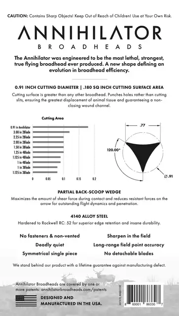 100 GRAIN ANNIHILATOR BROADHEADS - image 4