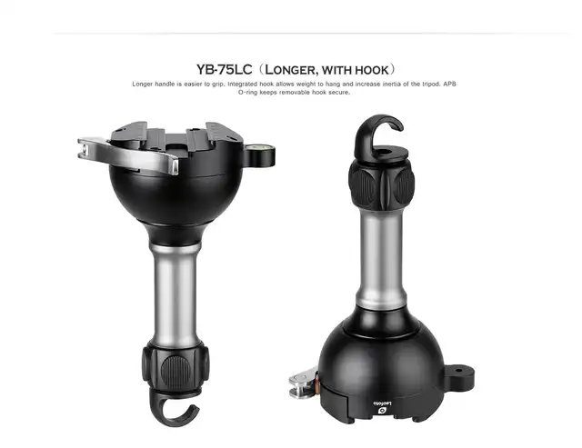 SUNWAYFOTO LB-90R+SDC-75 – Base Di Livellamento 360° Con Morsetto Arca, Carico 25kg