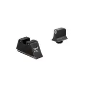 Thumbnail of Trijicon® Suppressor/Optic Height Sights White Front/Black Rear with Green Lamps - Glock Standard Frames, image 1