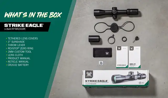 STRIKE EAGLE® 3-18X44 FFP - EBR-7C (MRAD) RETICLE - image 20