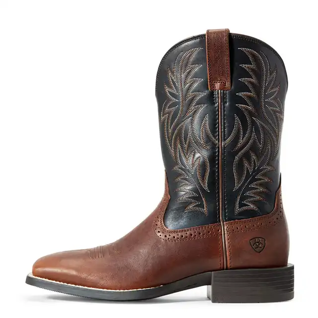 SPORT WIDE SQUARE TOE WESTERN BOOT - COGNAC CANDY - image 2