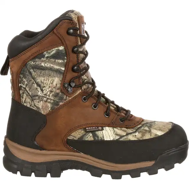 Rocky Core Waterproof 800G Insulated Outdoor Boot - Brow  display picture 3