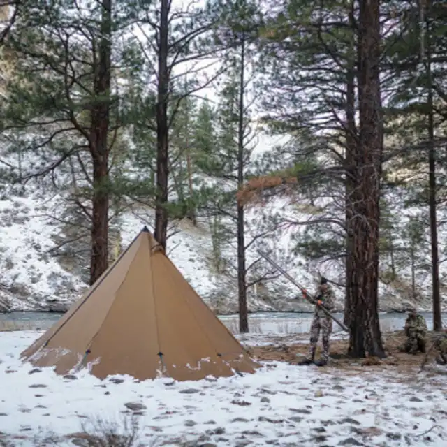 8 Person Brown Hot Tent Bundle