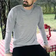Thumbnail of Midweight - Men's Wool Long Sleeve Crew Woolverino, image 8